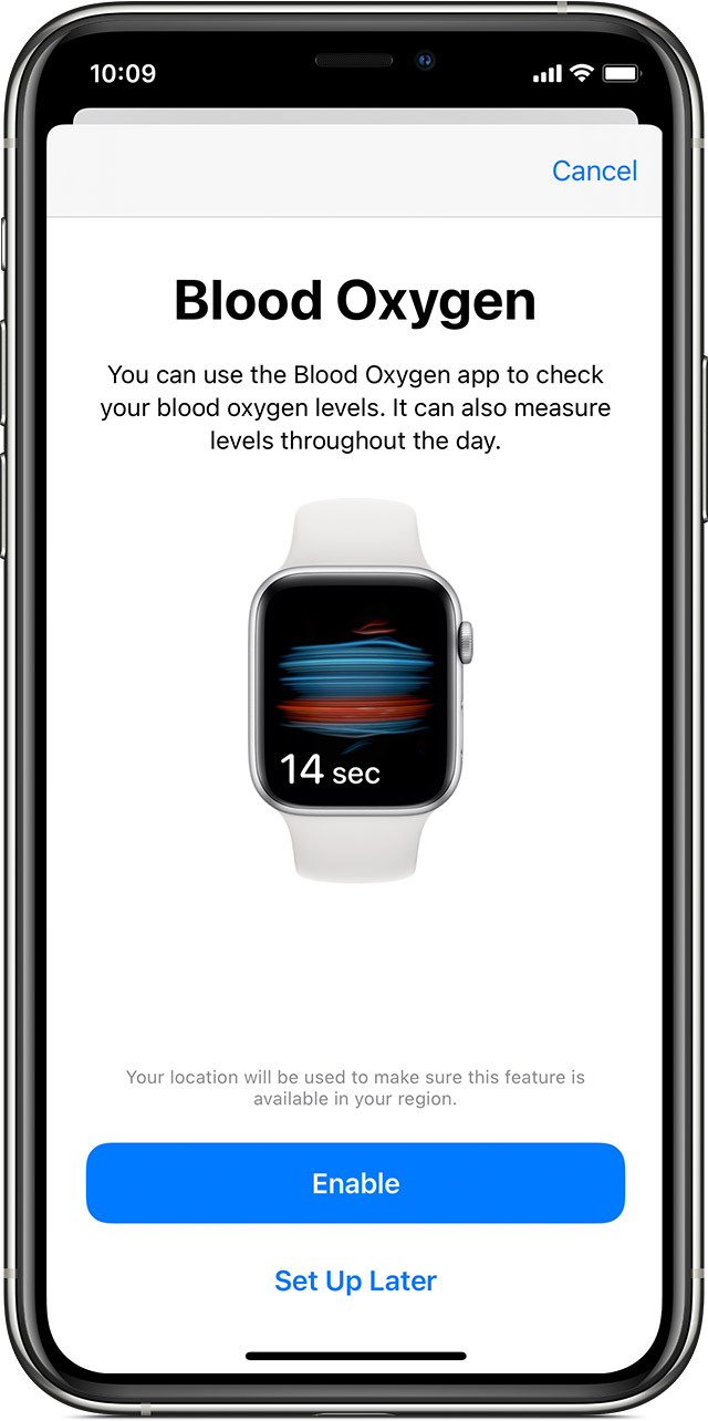 ios14 iphone11 pro health browse respiratory blood oxygen enable