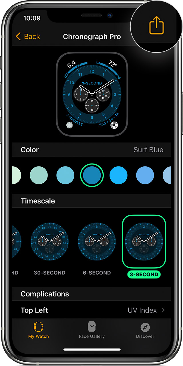 Share Apple Watch faces - Apple Support