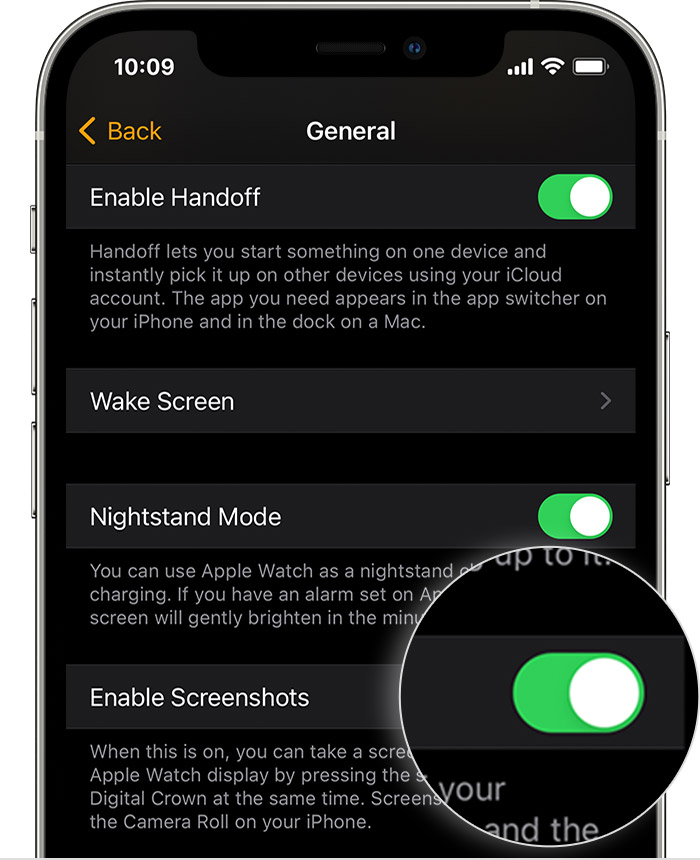 General Settings on iPhone.