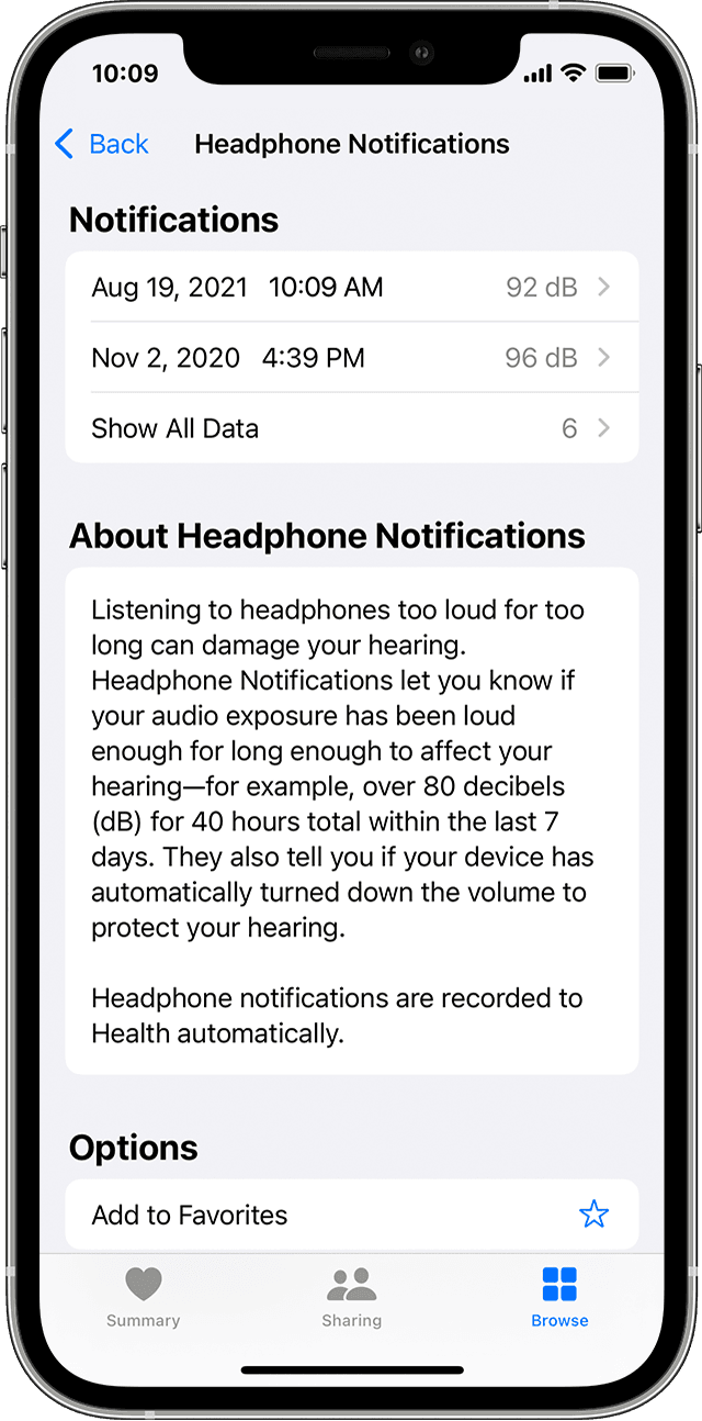 ios15 iphone12 pro health browse hearing hearing notifications