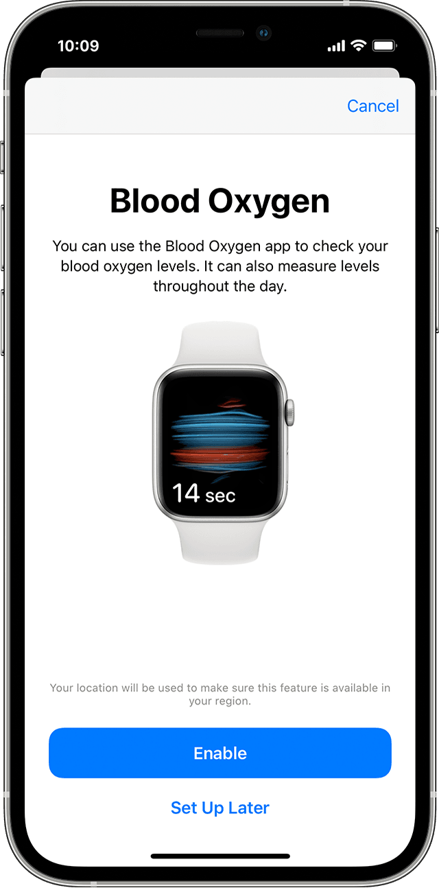 oxygen reader apple watch