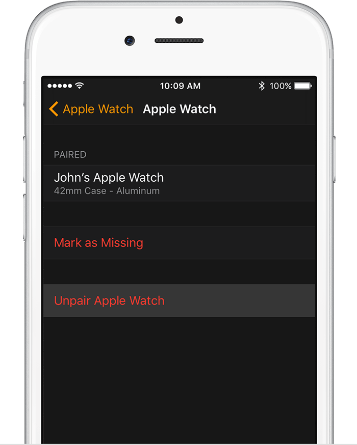 Unpair Your Apple Watch And IPhone Apple Support