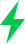ícone de relâmpago verde