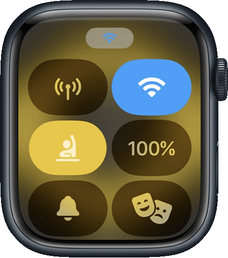Apple Watch Control Centre showing the Schooltime feature turned on