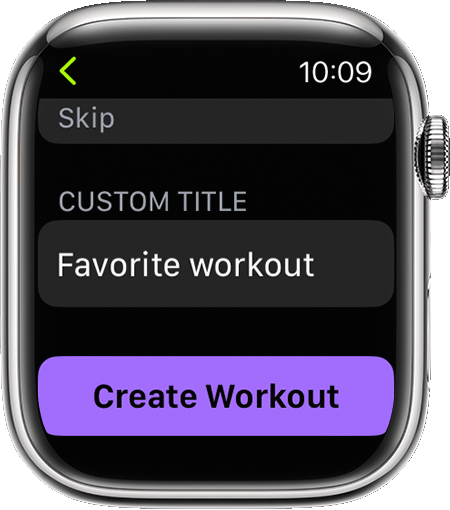 Use the Workout app on your Apple Watch – Apple Support (UK)
