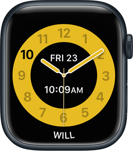 Apple Watch screen showing the Schooltime clock