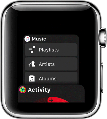 Image result for apple watch series 3  music gif