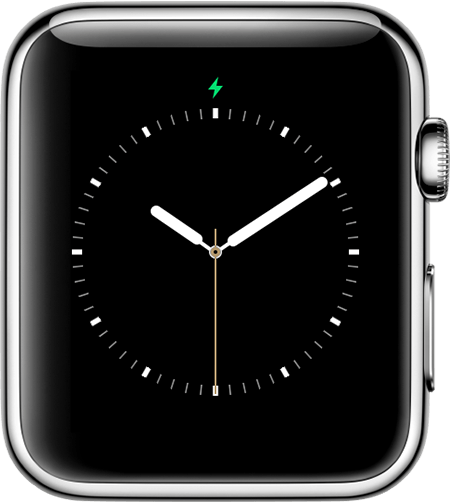 Что означает красная точка на apple watch сверху экрана