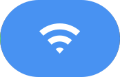 شبكة Wi-Fi قيد التشغيل ومتصلة.