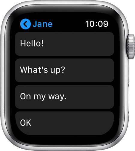 messages app apple watch face