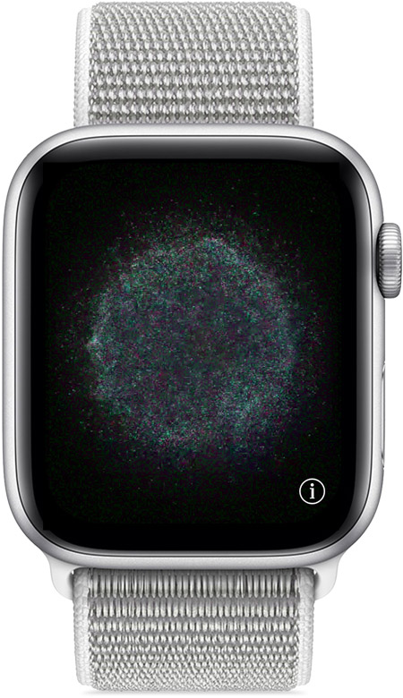 i' icon on your Apple Watch 