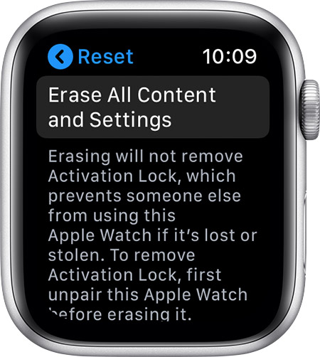 Unpair and erase your Apple Watch - Apple Support