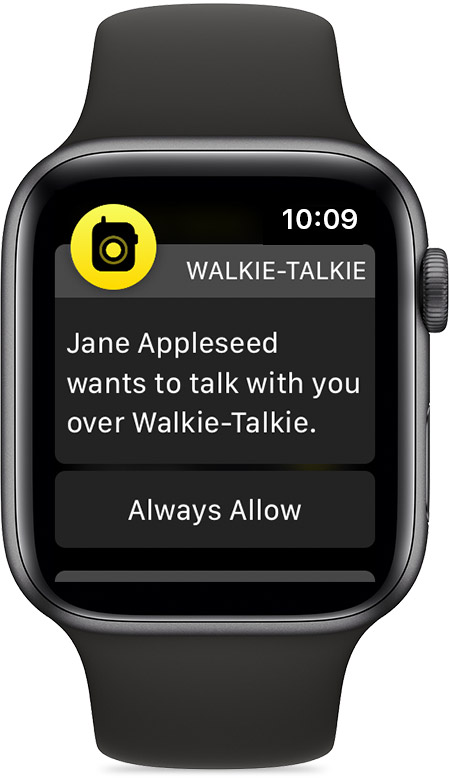Walkie-Talkie on your Apple Watch - Apple Support