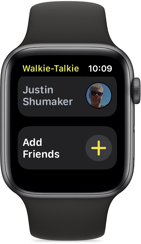 apple watch series one walkie talkie