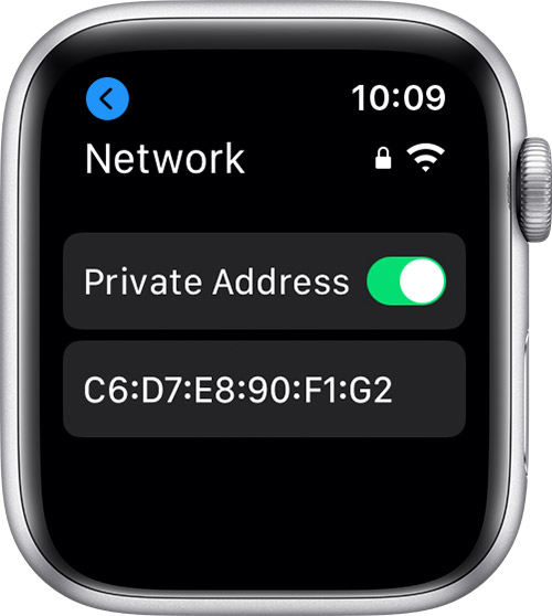 The Private Address setting