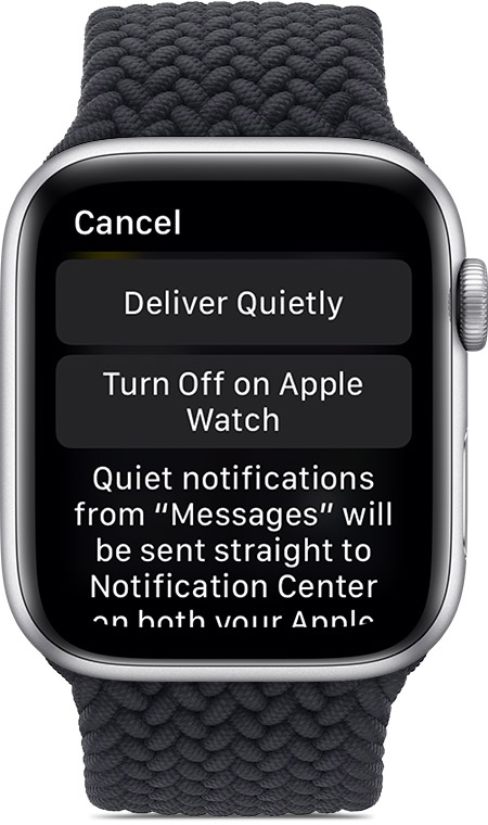 Apple watch call discount notification