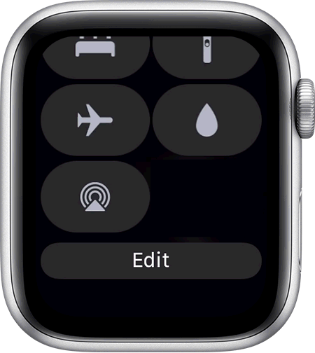 Buttons being rearranged in control center.