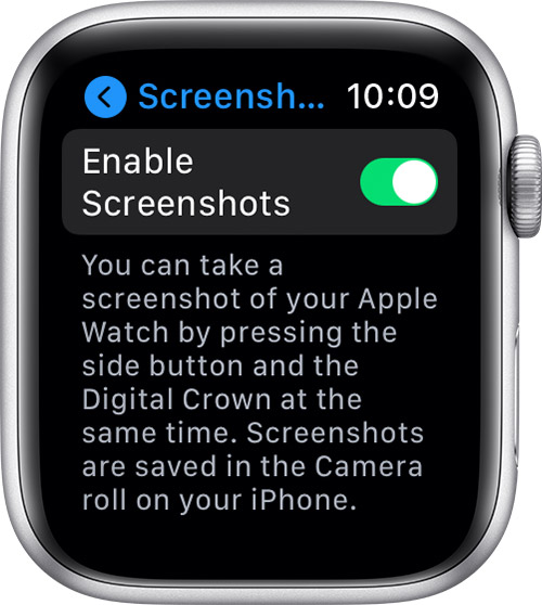 Watchos7 Series6 Settings General Enable Screenshots A Screenshot, Take A Screenshot With Apple Watch, Screenshot With Apple Watch