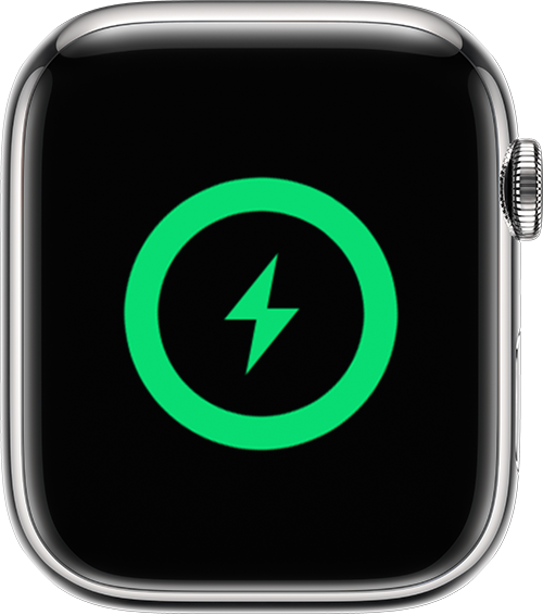 Apple Watch menampilkan layar pengisian daya