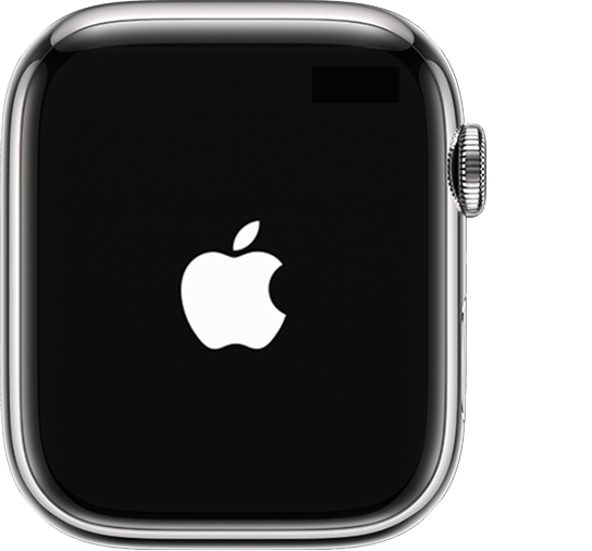Skærmbilledet med Apple-logoet.