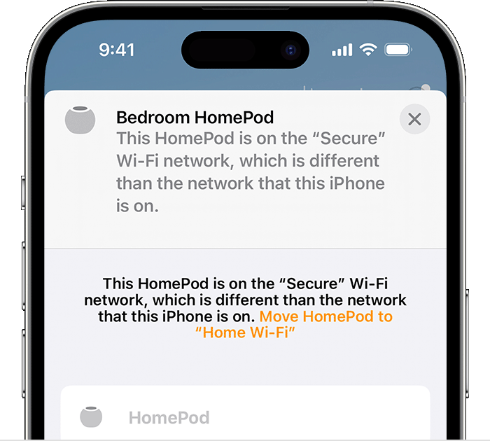 Hvis Siri på din HomePod siger, at der ikke kan oprettes forbindelse til  internettet - Apple-support (DK)