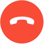 the red end call icon