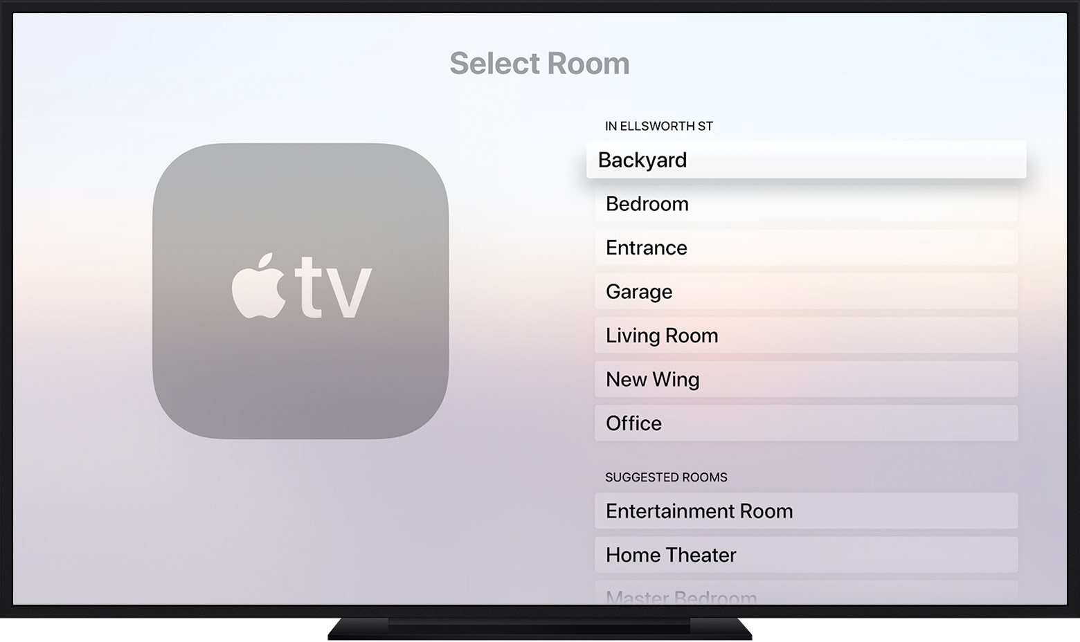 TVs and speakers in the Home app 