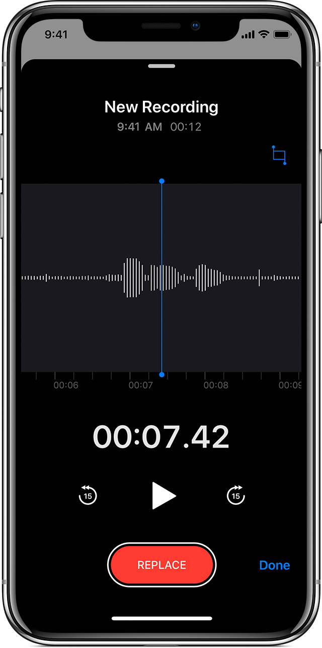 audio recorder on iphone