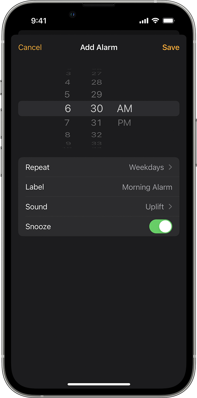 How to set and change alarms on your iPhone - Apple Support