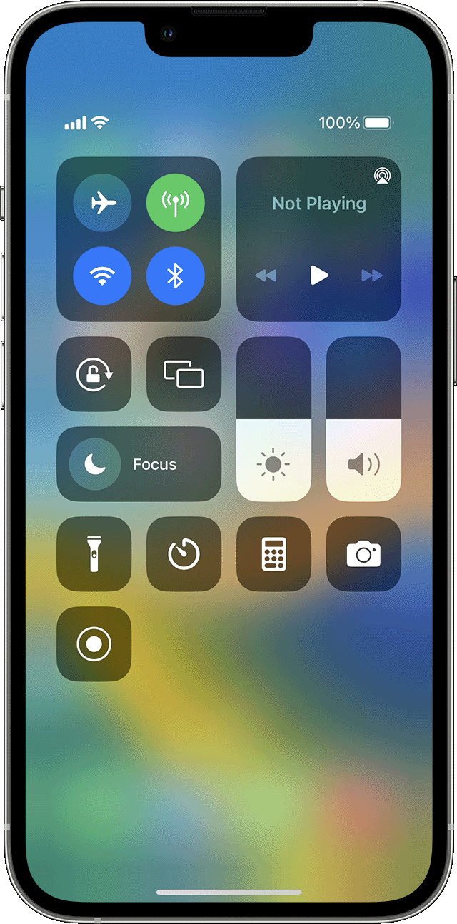 iPhone showing how to record your screen