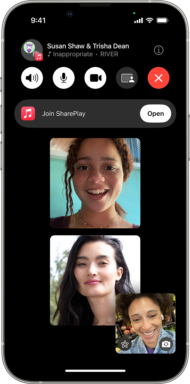 shareplay on facetime