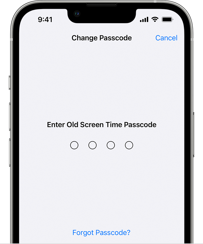If you forgot your Screen Time passcode - Apple Support