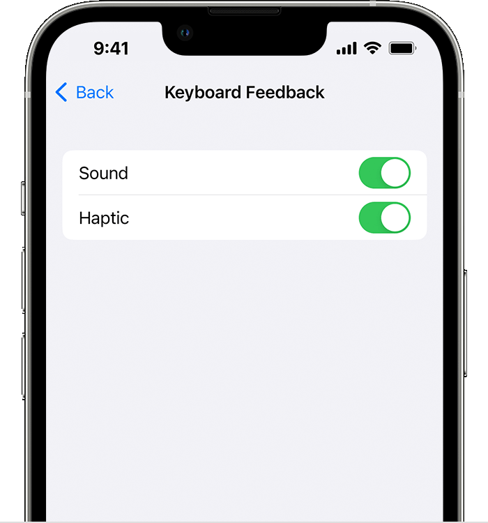 Nastavení zvuků nebo vibrací při psaní na klávesnici iPhonu - Podpora Apple  (CZ)