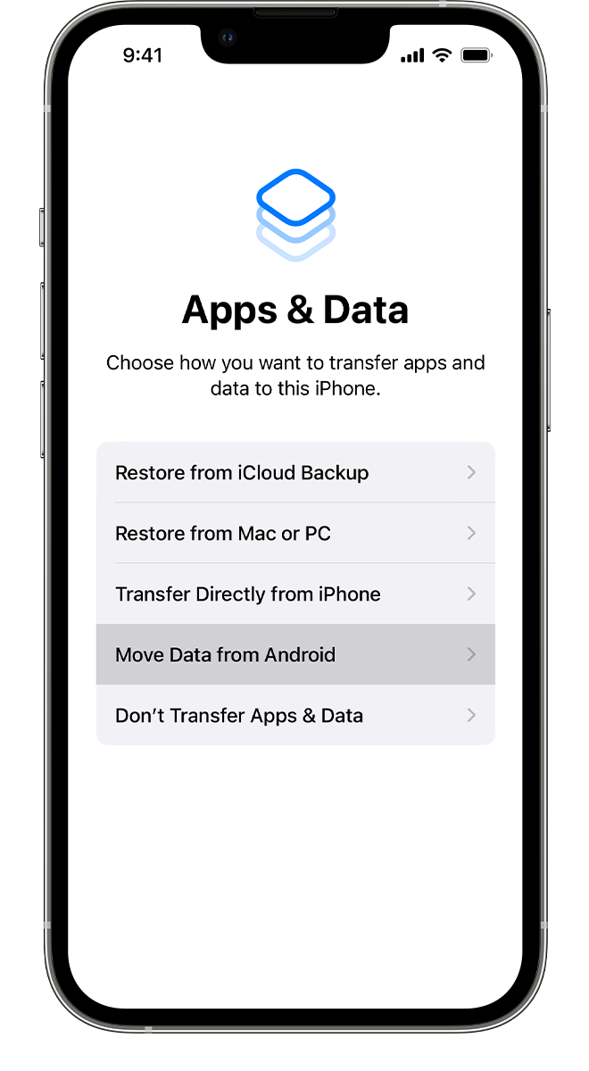 How do I transfer files from Android to iPhone 13?