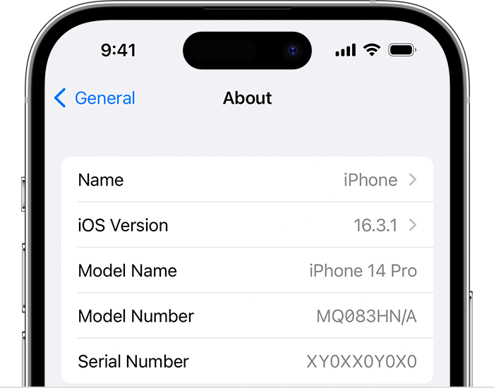 Find the serial number or IMEI on your iPhone, iPad, or iPod touch