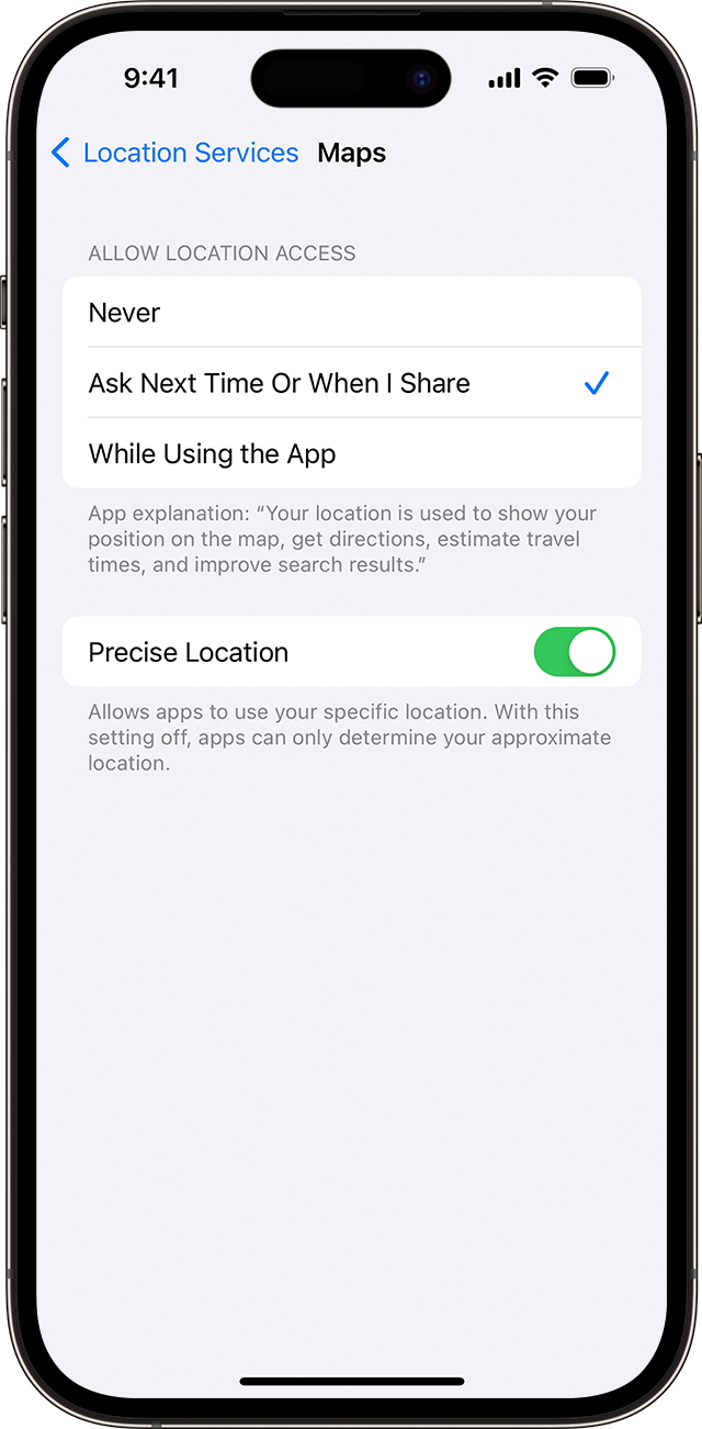 ankomst atom Peck Turn Location Services and GPS on or off on your iPhone, iPad, or iPod  touch - Apple Support