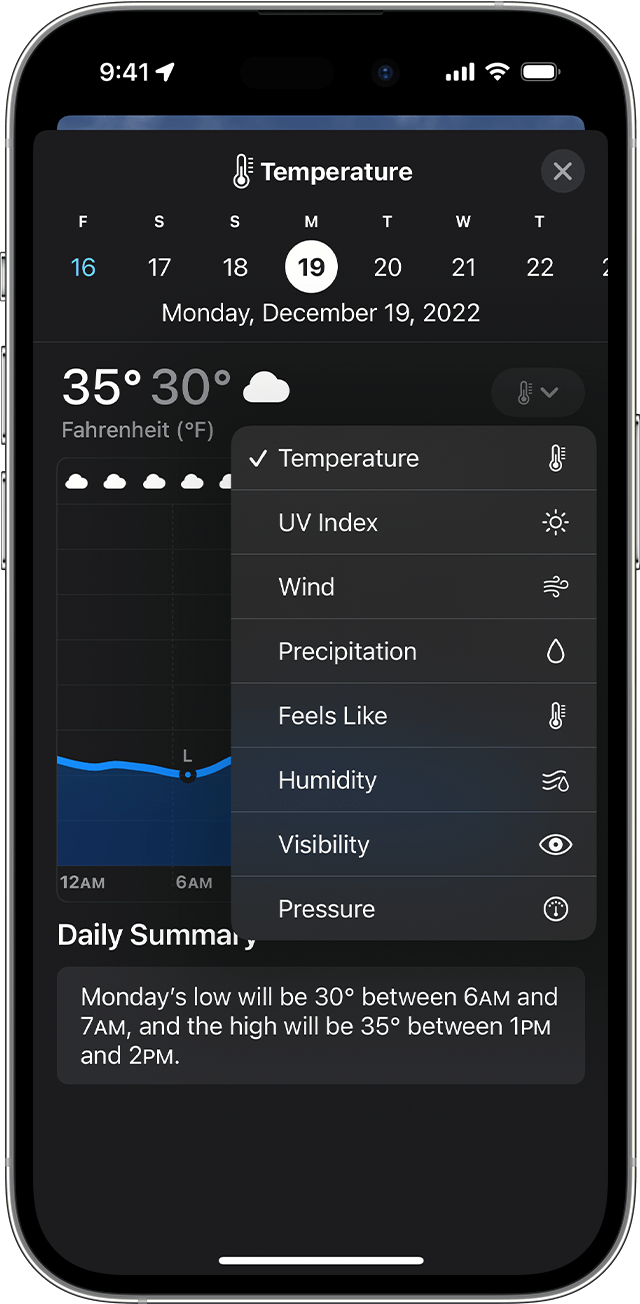 How Dark Sky users can use the Apple Weather app Apple Support (IN)