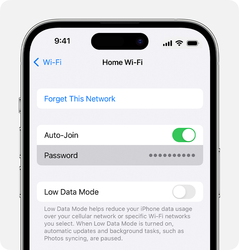 Find dine gemte Wi-Fi-adgangskoder på iPhone eller iPad - Apple-support (DK)