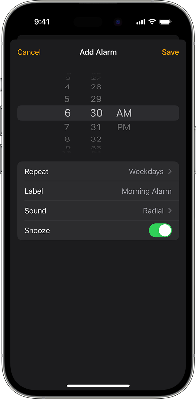 How to set and change alarms on your iPhone - Apple Support