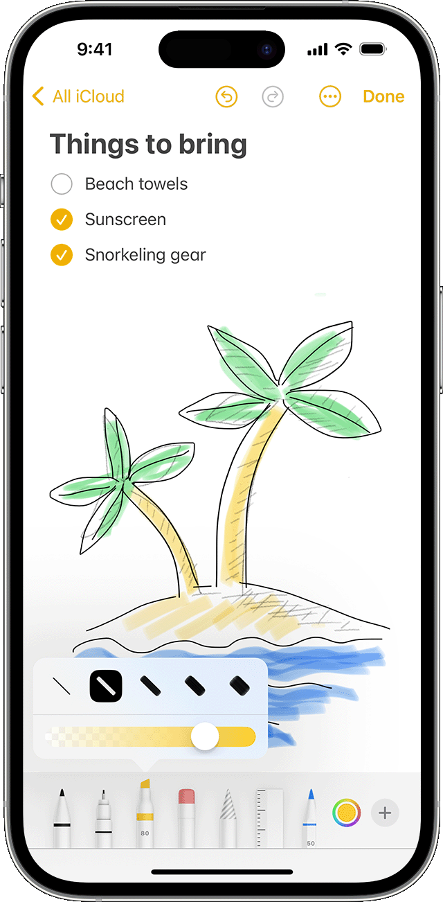 Draw with Notes on your iPhone, iPad, or iPod touch - Apple Support