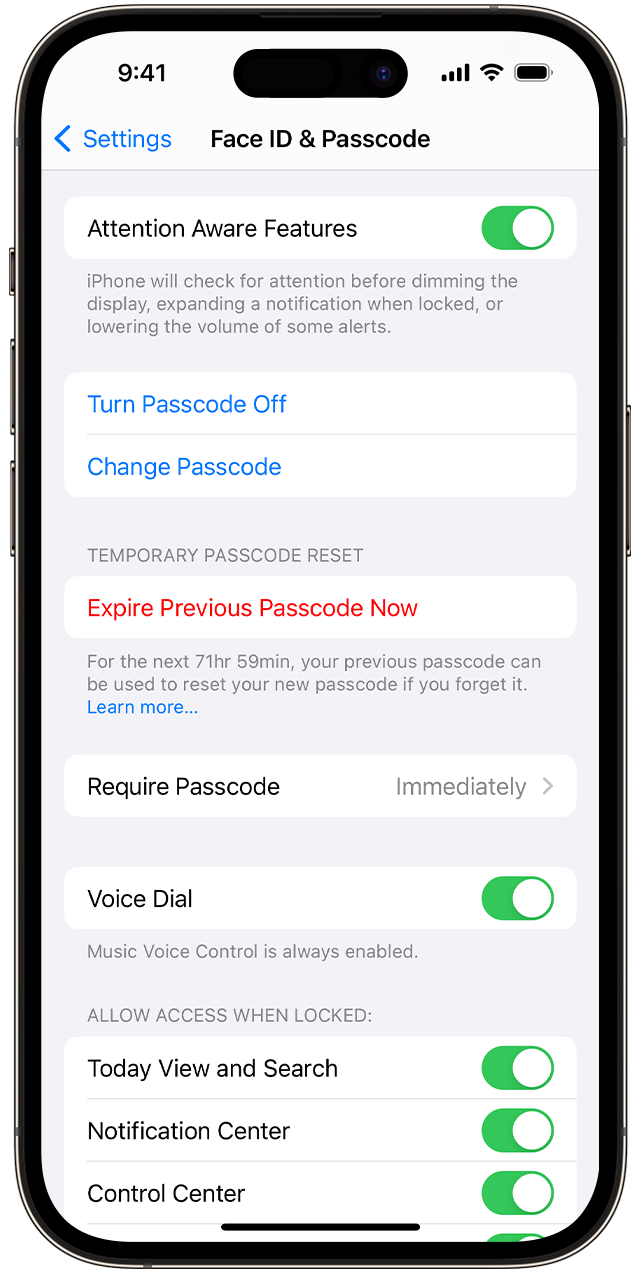 Temporarily Use Your Old Passcode When You Forget Your New Passcode On
