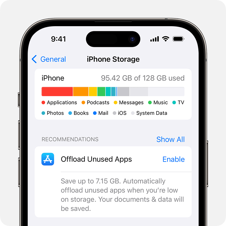 Manage your photo and video storage - Apple Support