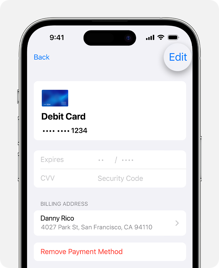 If you need to change or update your Apple ID payment method - Apple ...