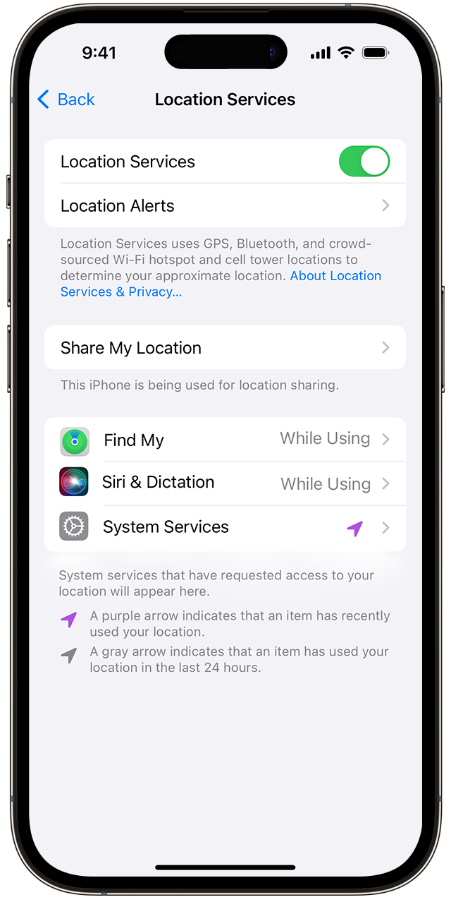 If you allow your iPhone to use your location, you can choose to receive notifications based on location, too.