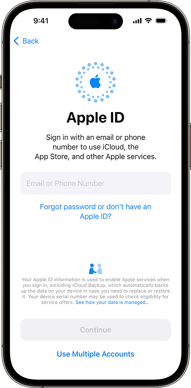 Set up your iPhone or iPad - Apple Support