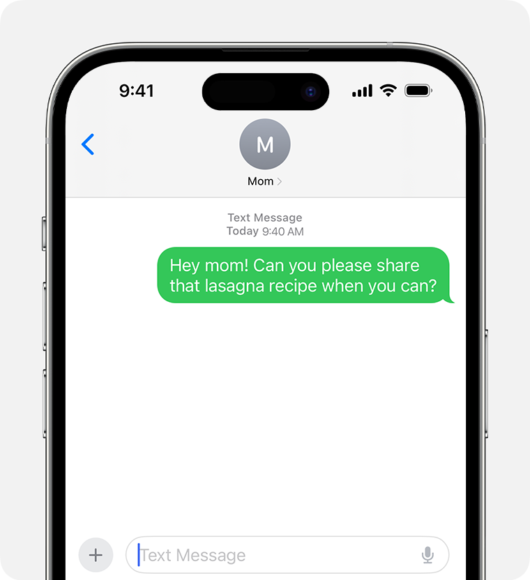 text message iphone