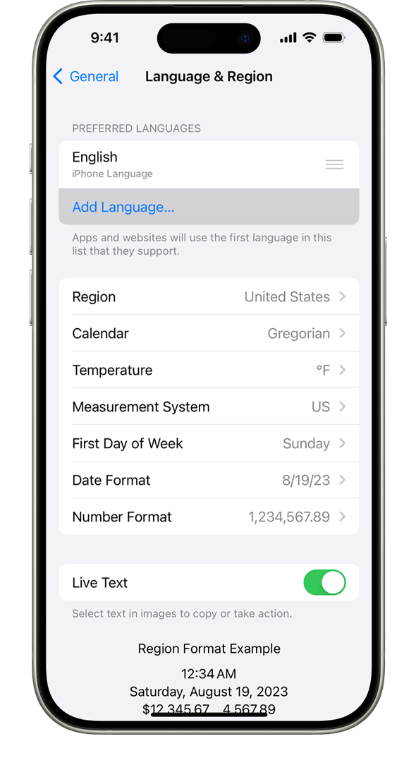Change the language on your iPhone or iPad - Apple Support