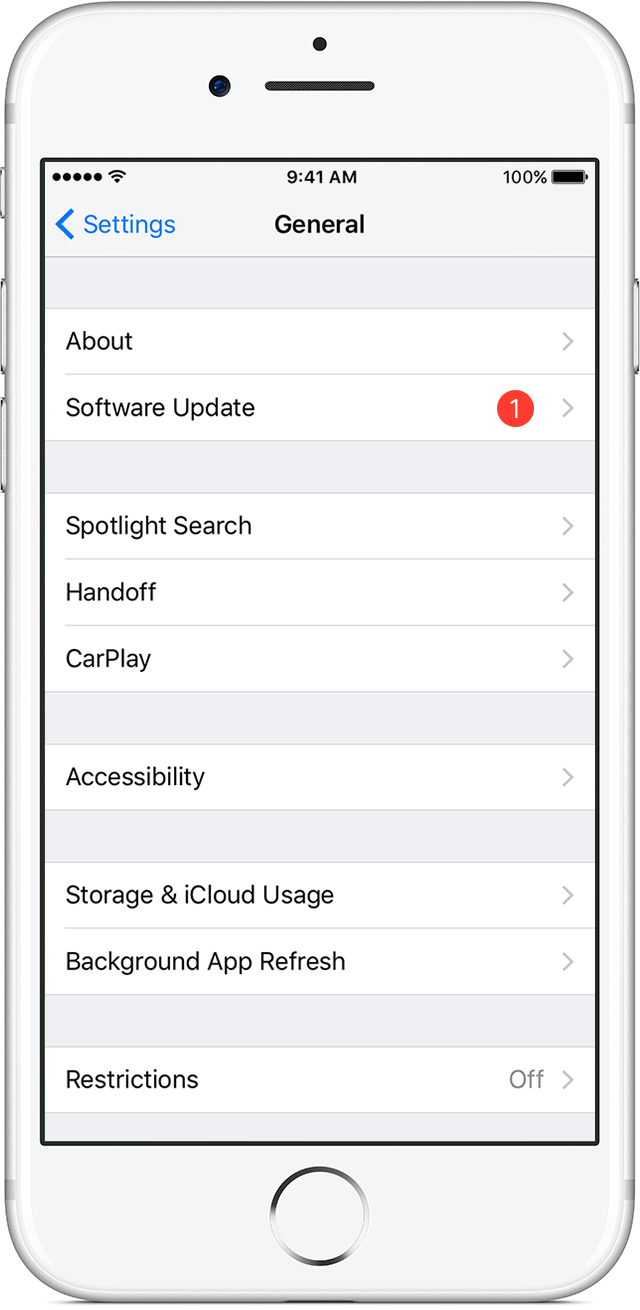 Iphone 6 software update