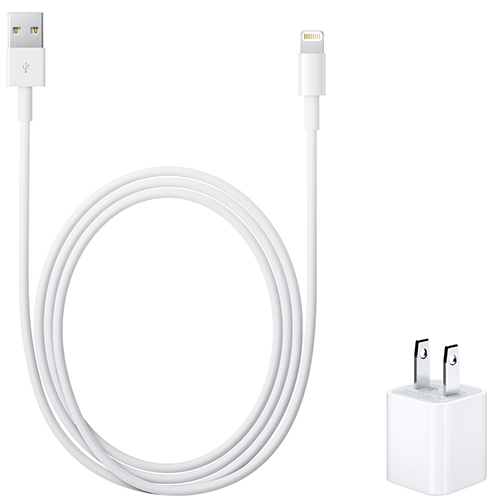 Lightning–USB kábel és USB-s fali adapter