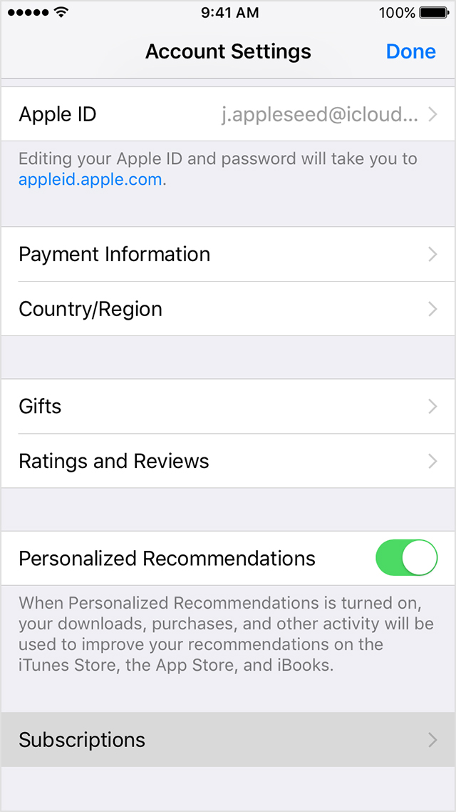 View, change, or cancel your subscriptions - Apple Support